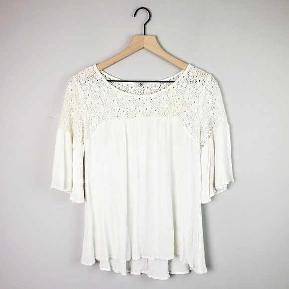 Jodifl White Long Sleeve Top Small - Picture 1 of 6